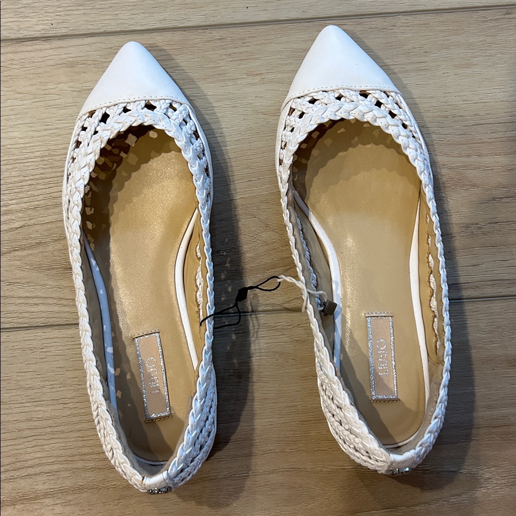 Liu.Jo White Flats Size Women’s 6
